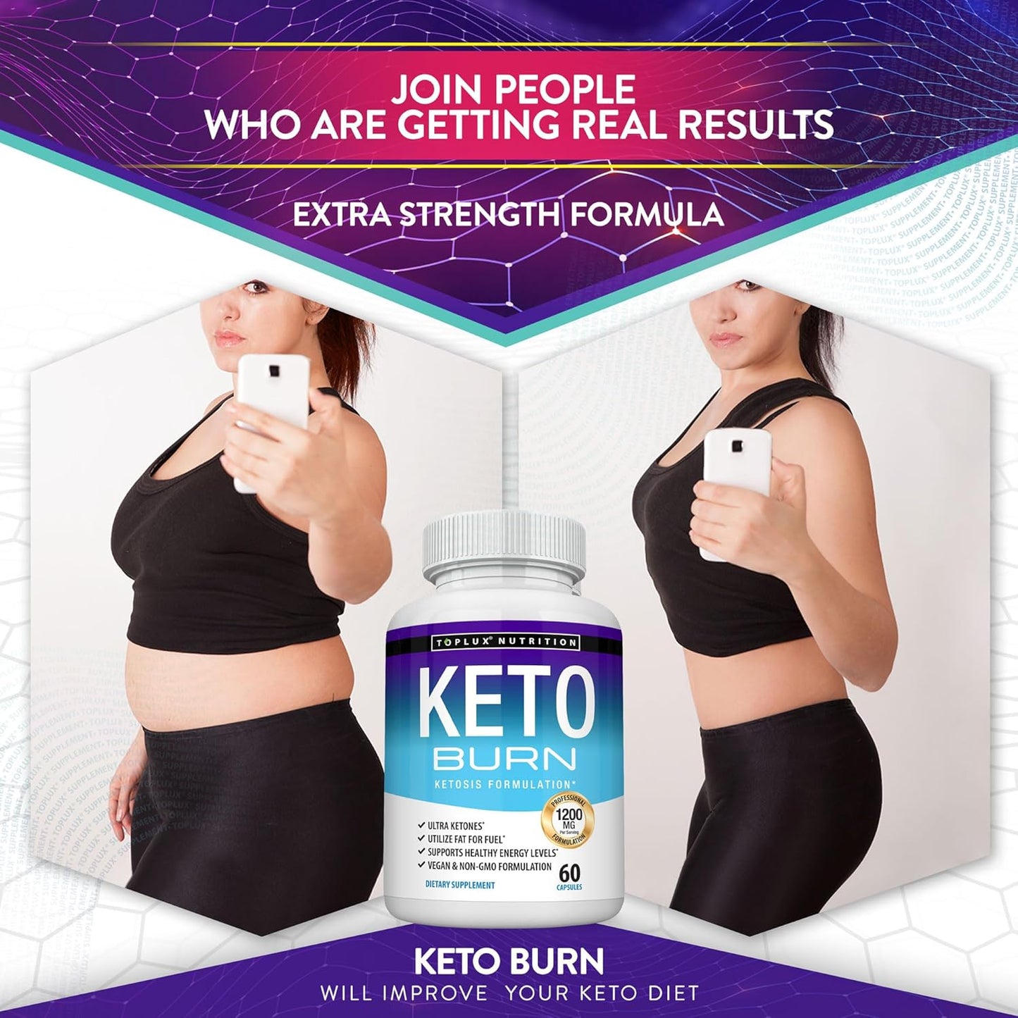 Cápsulas Keto Burn Toplux