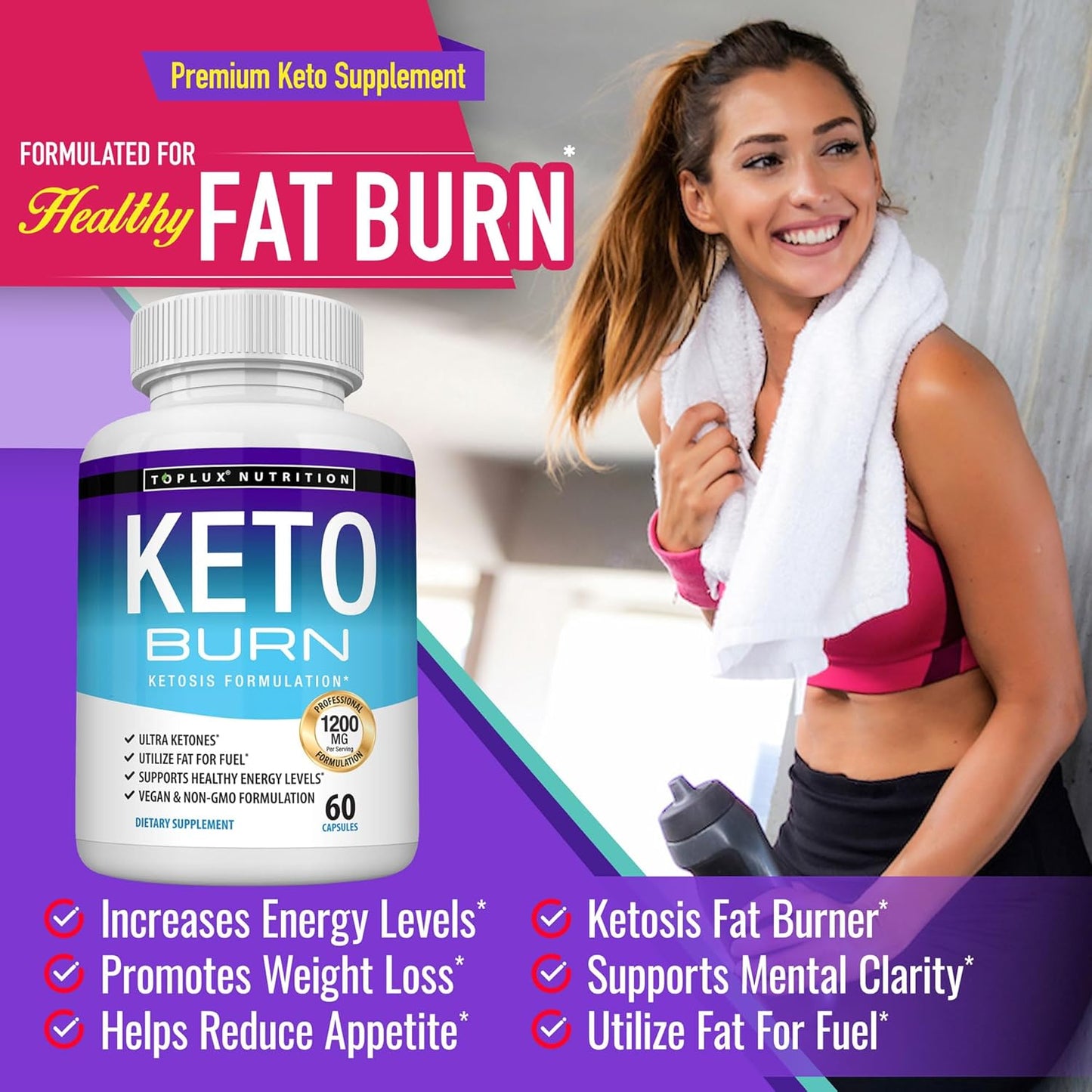 Cápsulas Keto Burn Toplux